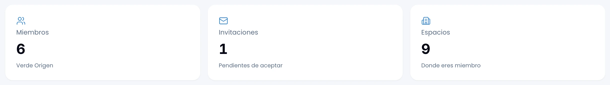Una tarjeta de resumen del inicio de Nest: notificaciones, con su número y su leyenda.